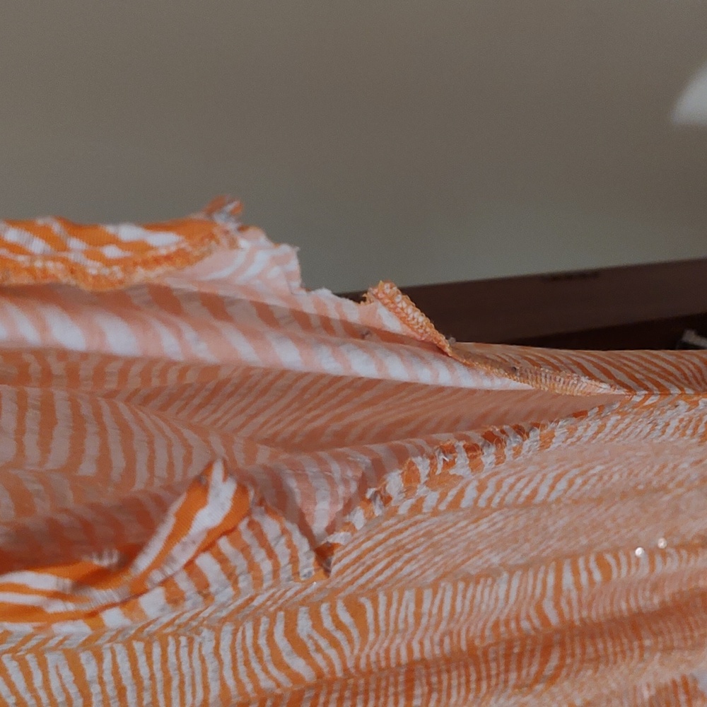 Orange Zebra Pattern Sequined Mk Top - image 6